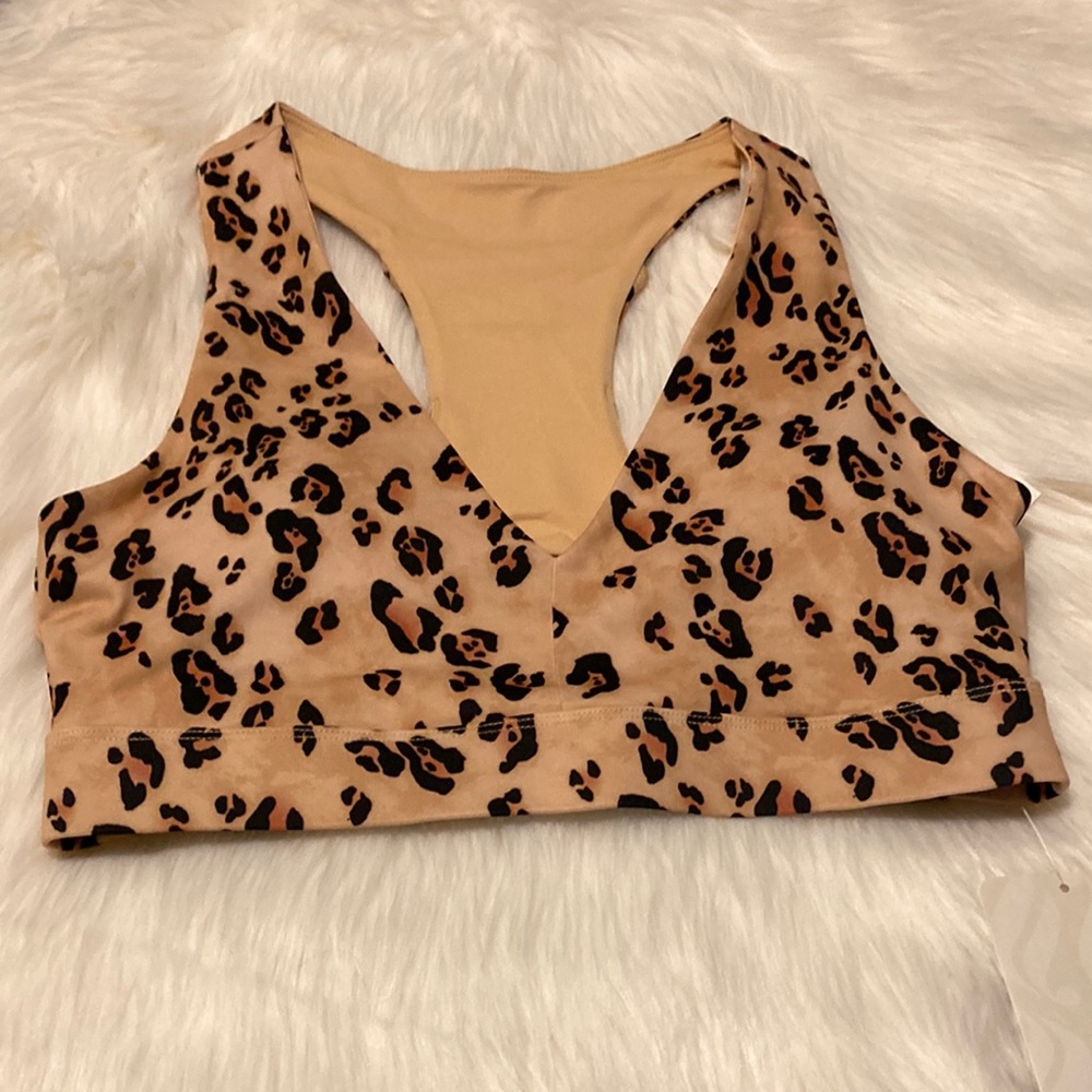 NWT Fabletics Animal Print Sports Bra